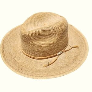Sahuayo Legitimo Mexican Palm Straw Vintage 1990's‎ Wicker Boho resort wear hat